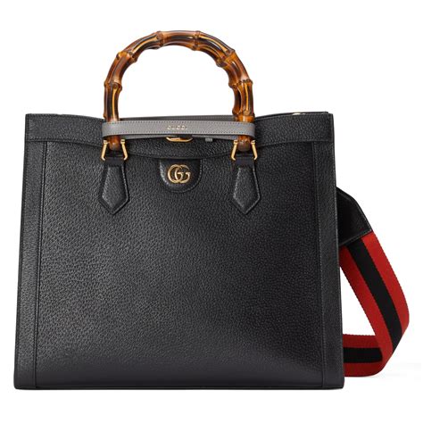 gucci black patent|gucci diana leather bag.